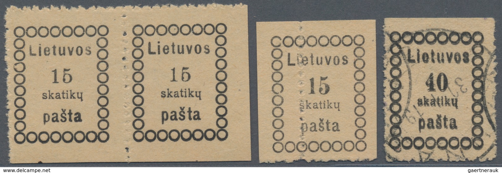 Litauen: 1918-19 Specialized Collection Of More Than 320 Stamps From The First Vilnius And The Three - Litouwen