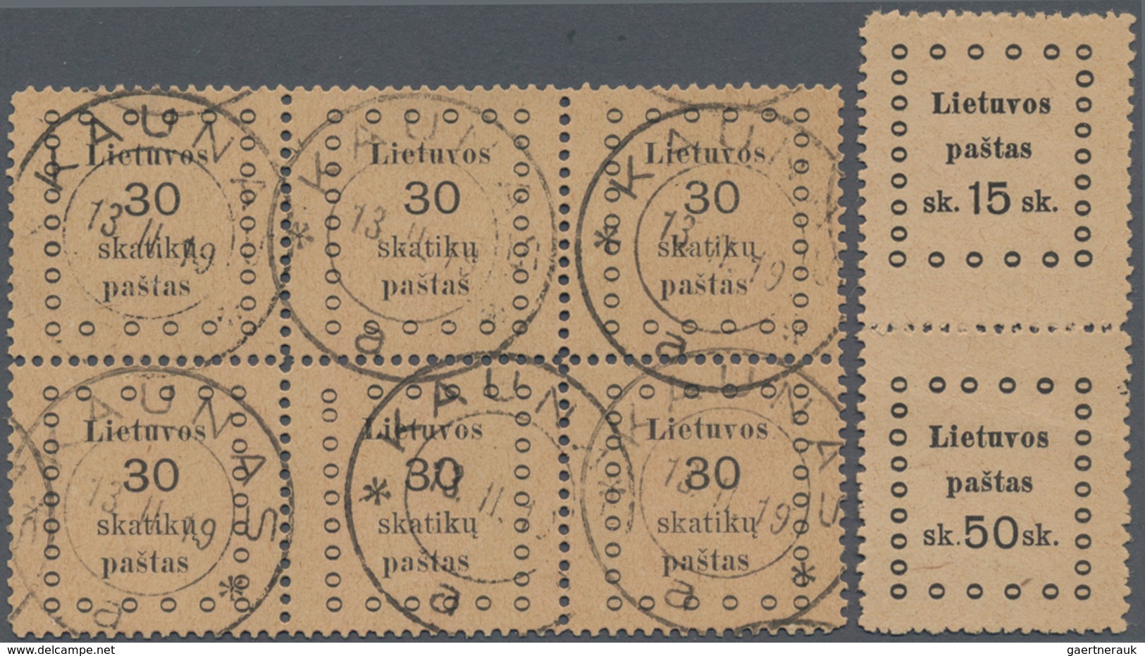 Litauen: 1918-19 Specialized Collection Of More Than 320 Stamps From The First Vilnius And The Three - Litauen
