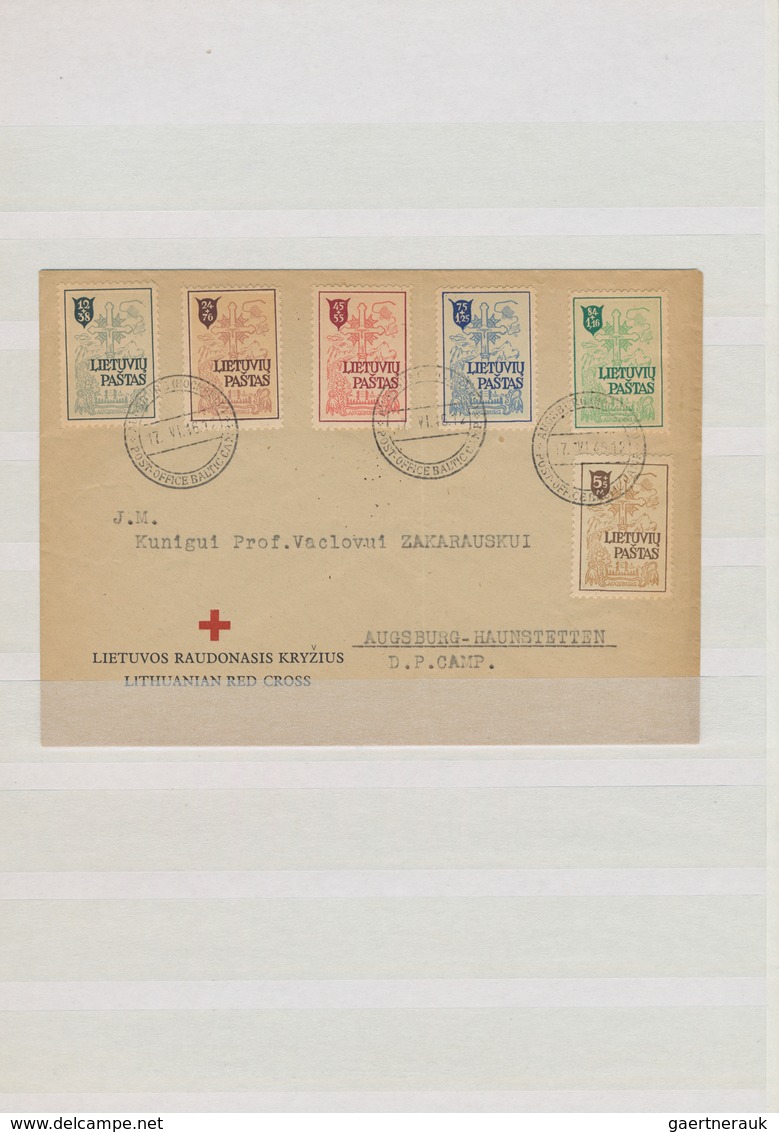 Litauen: 1946-48 Displaced Persons (DP) Camps: Collection Of Near To 200 Stamps, 4 Miniature Sheets - Lituania
