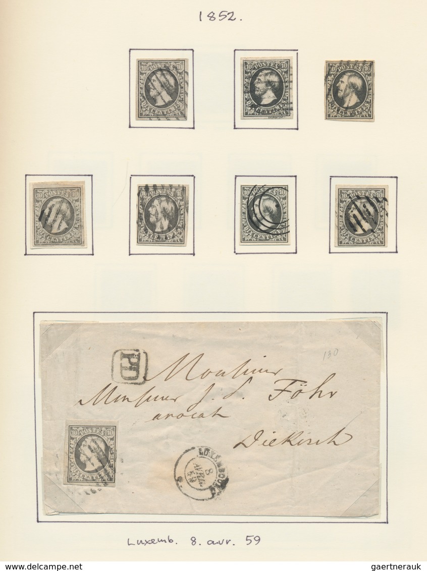 Luxemburg: 1847/1960, A Splendid Collection In Two Volumes, From Some Pre-philately, Marvellous Sect - Otros & Sin Clasificación