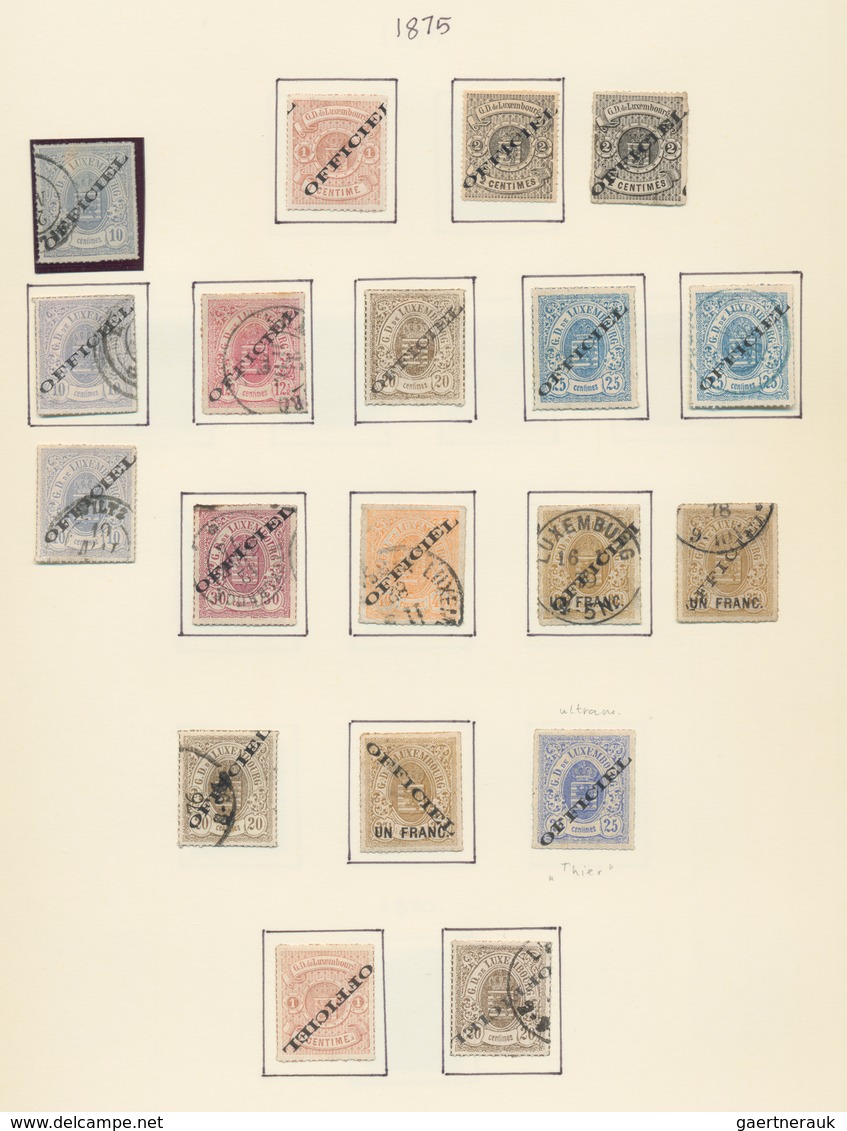 Luxemburg: 1847/1960, A Splendid Collection In Two Volumes, From Some Pre-philately, Marvellous Sect - Other & Unclassified
