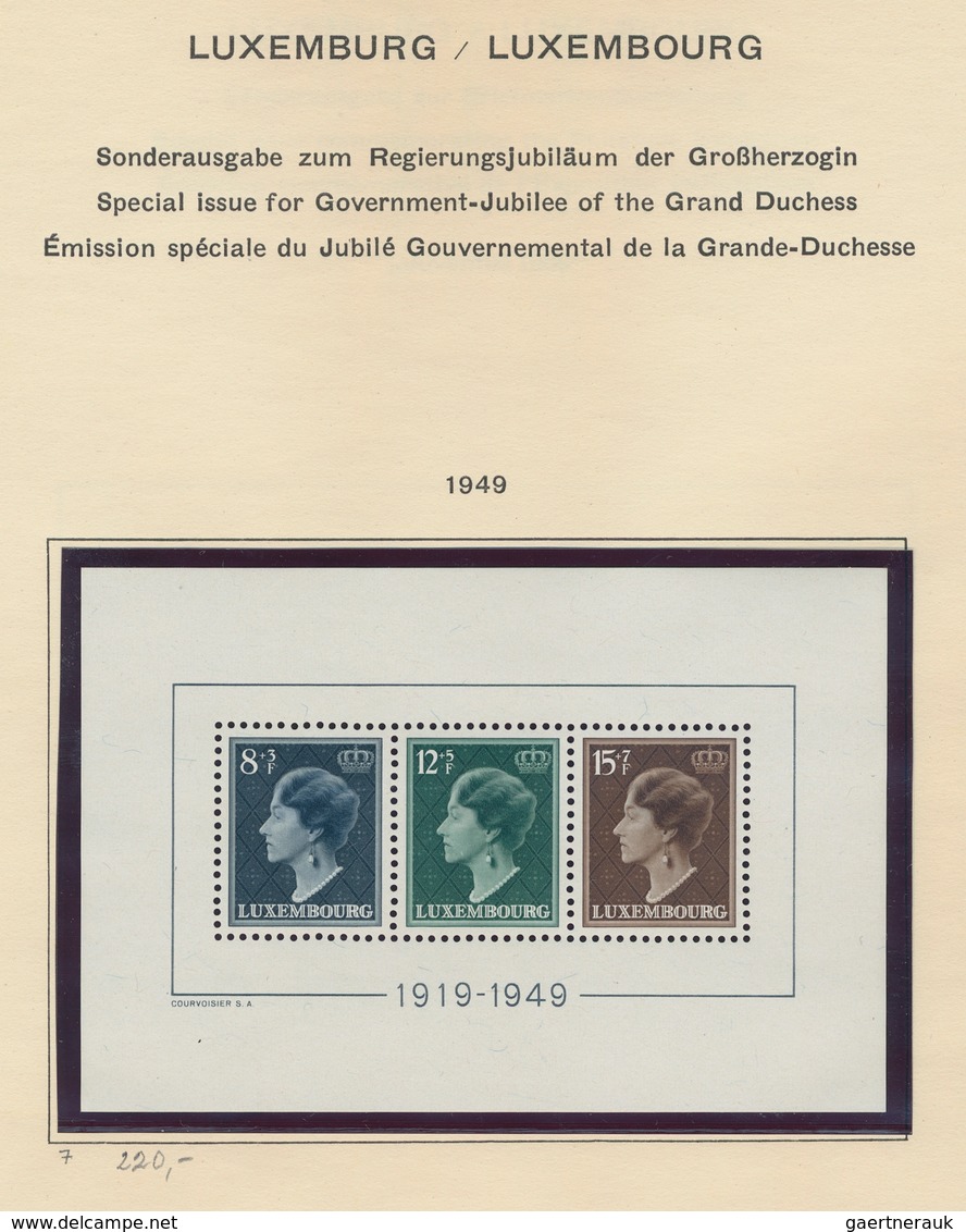 Luxemburg: 1852/1980 (ca): Gewachsene Sammlung Im Schaubek-Vordruckalbum, Anfangs überwiegend Gestem - Altri & Non Classificati