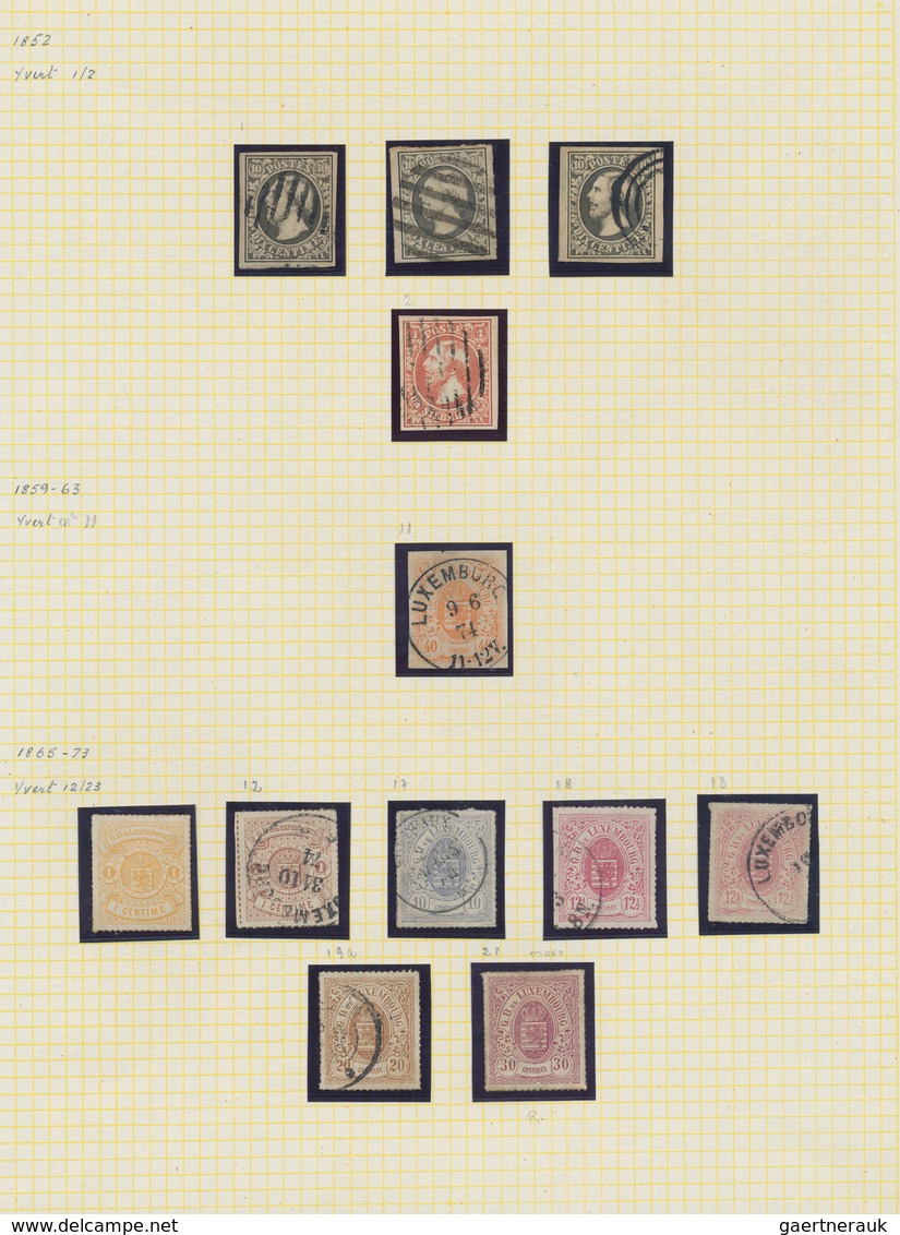 Luxemburg: 1858/1880. Old Time Ranges Of Classic (23) In Above Average Condition, 1859 40c With Larg - Sonstige & Ohne Zuordnung