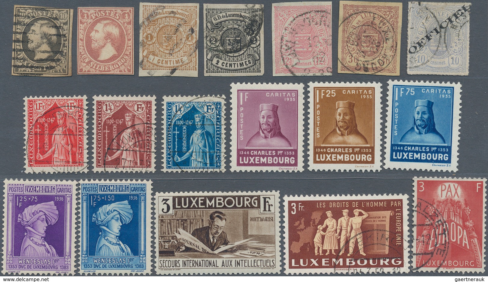 Luxemburg: 1859/1957 (ca.), Duplicates On Stockcards With Many Valuable Stamps Incl. Some Classic Is - Otros & Sin Clasificación