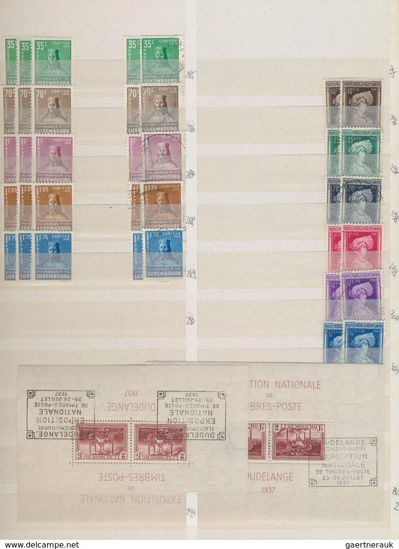 Luxemburg: 1920/2014 (ca.), Comprehensive Mint And Used Accumulation In Two Thick Stockbooks, Well S - Andere & Zonder Classificatie