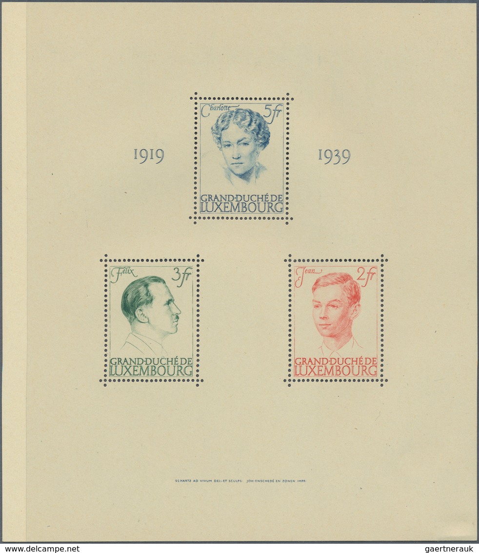 Luxemburg: 1939/1978, Duplicated Accumulation Of The MINIATURE SHEETS In Different Quantities Incl. - Otros & Sin Clasificación