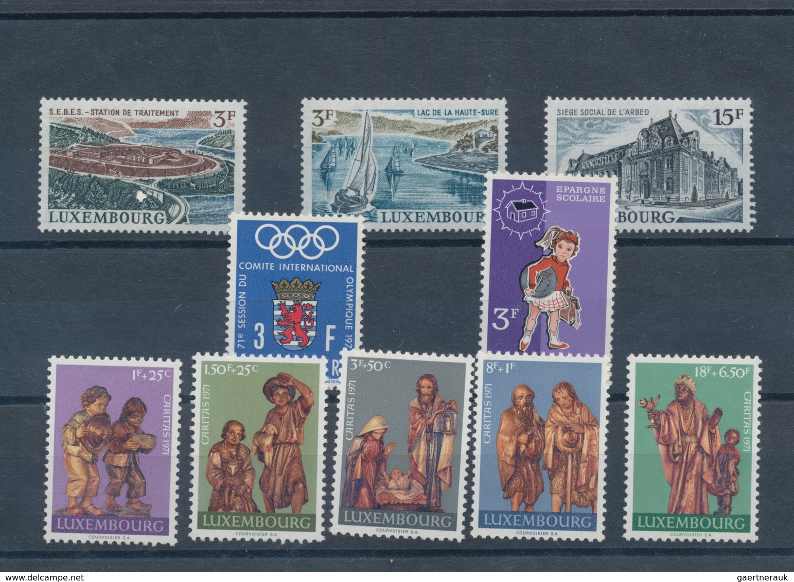 Luxemburg: 1968/71, Complete Year Sets MNH, Mostly Mint Never Hinged And Fine, Some A Bit Toned, Gum - Other & Unclassified