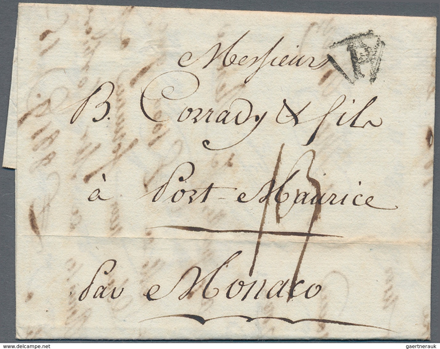 Monaco - Vorphilatelie: 1791/1810, INCOMING MAIL, 22 Folded Letters From Mostly Different French Cit - ...-1885 Voorlopers