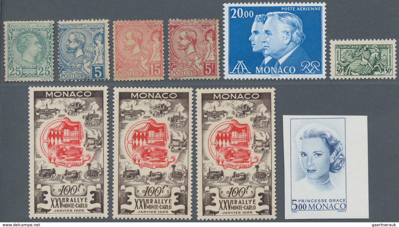 Monaco: 1885/1990 (ca.), Duplicates On Stockcards With Many Valuable Stamps From Earlies On, Several - Oblitérés