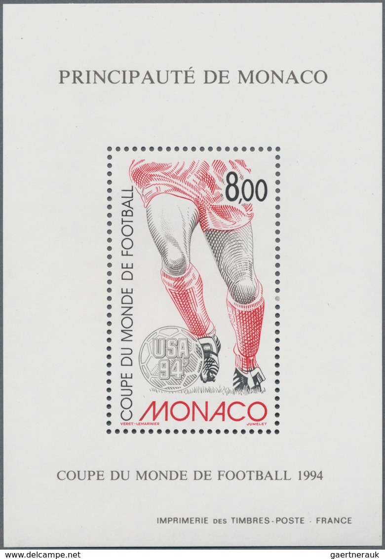 Monaco: 1938/1994, Accumulation With 360 MINIATURE SHEETS Incl. A Nice Part IMPERFORATE And SPECIAL - Oblitérés