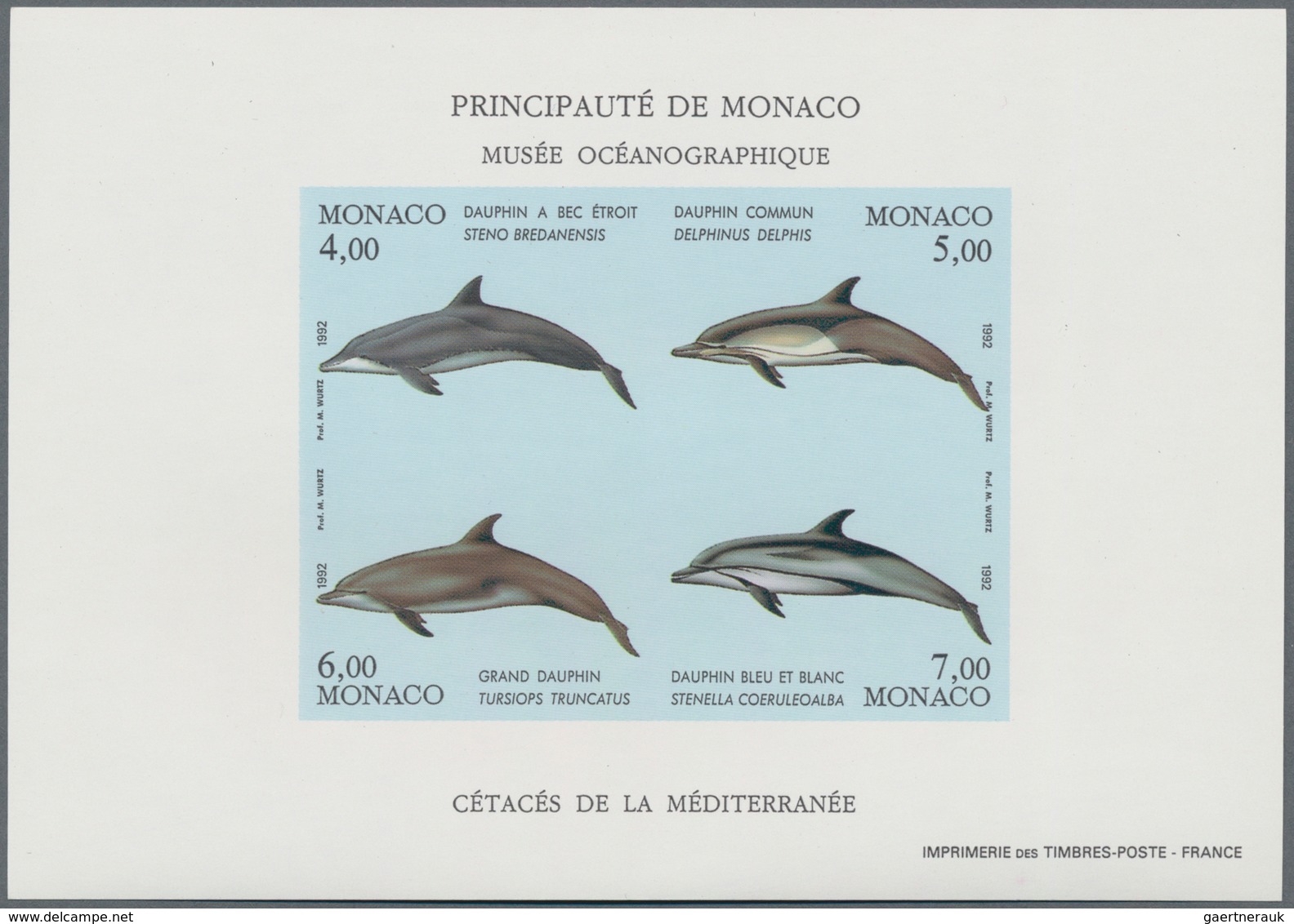 Monaco: 1938/1994, accumulation with 360 MINIATURE SHEETS incl. a nice part IMPERFORATE and SPECIAL