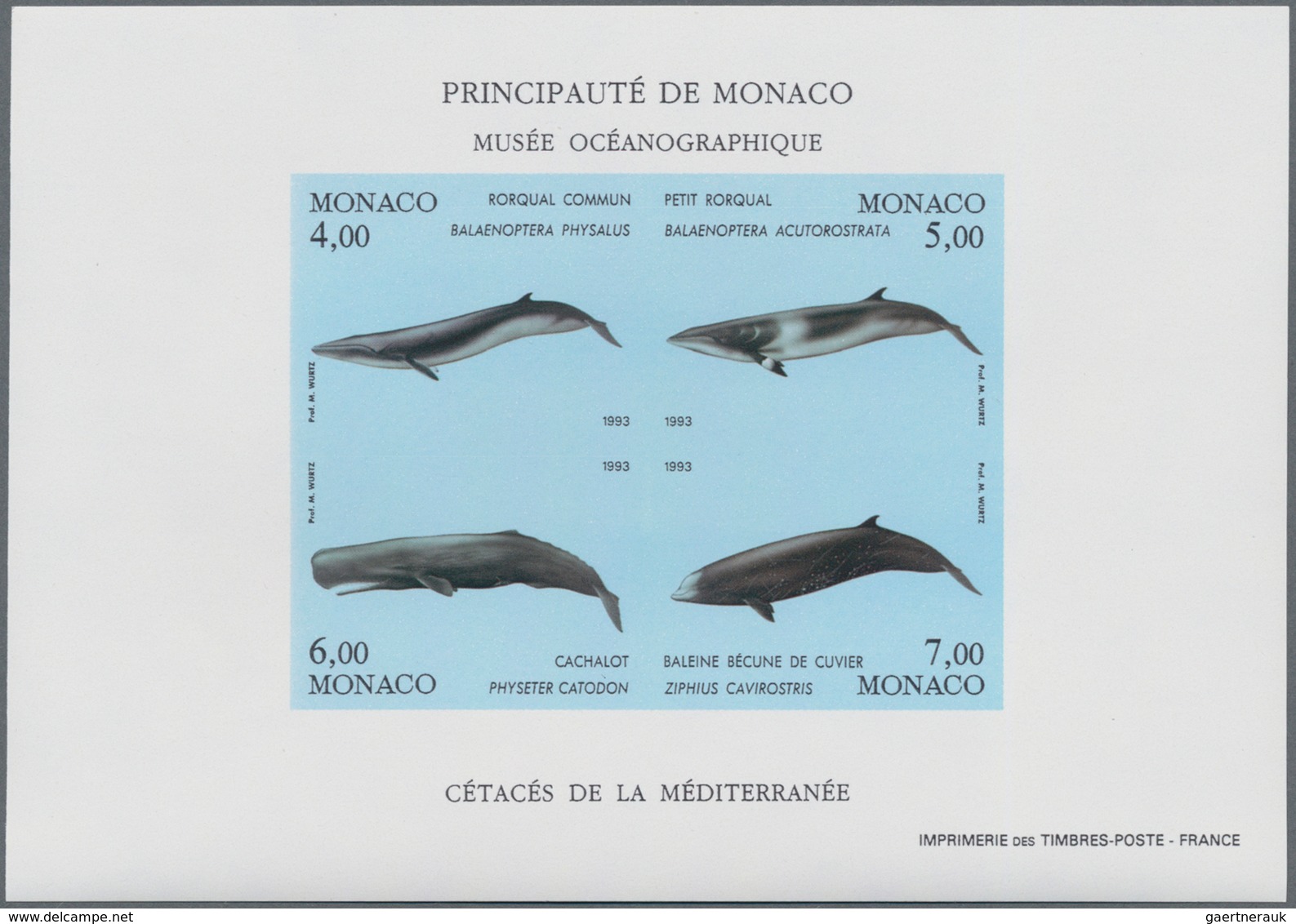 Monaco: 1938/1994, accumulation with 360 MINIATURE SHEETS incl. a nice part IMPERFORATE and SPECIAL
