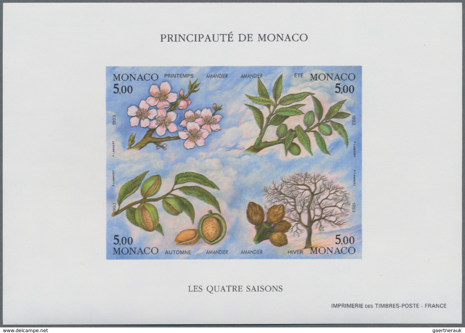 Monaco: 1938/1994, accumulation with 360 MINIATURE SHEETS incl. a nice part IMPERFORATE and SPECIAL