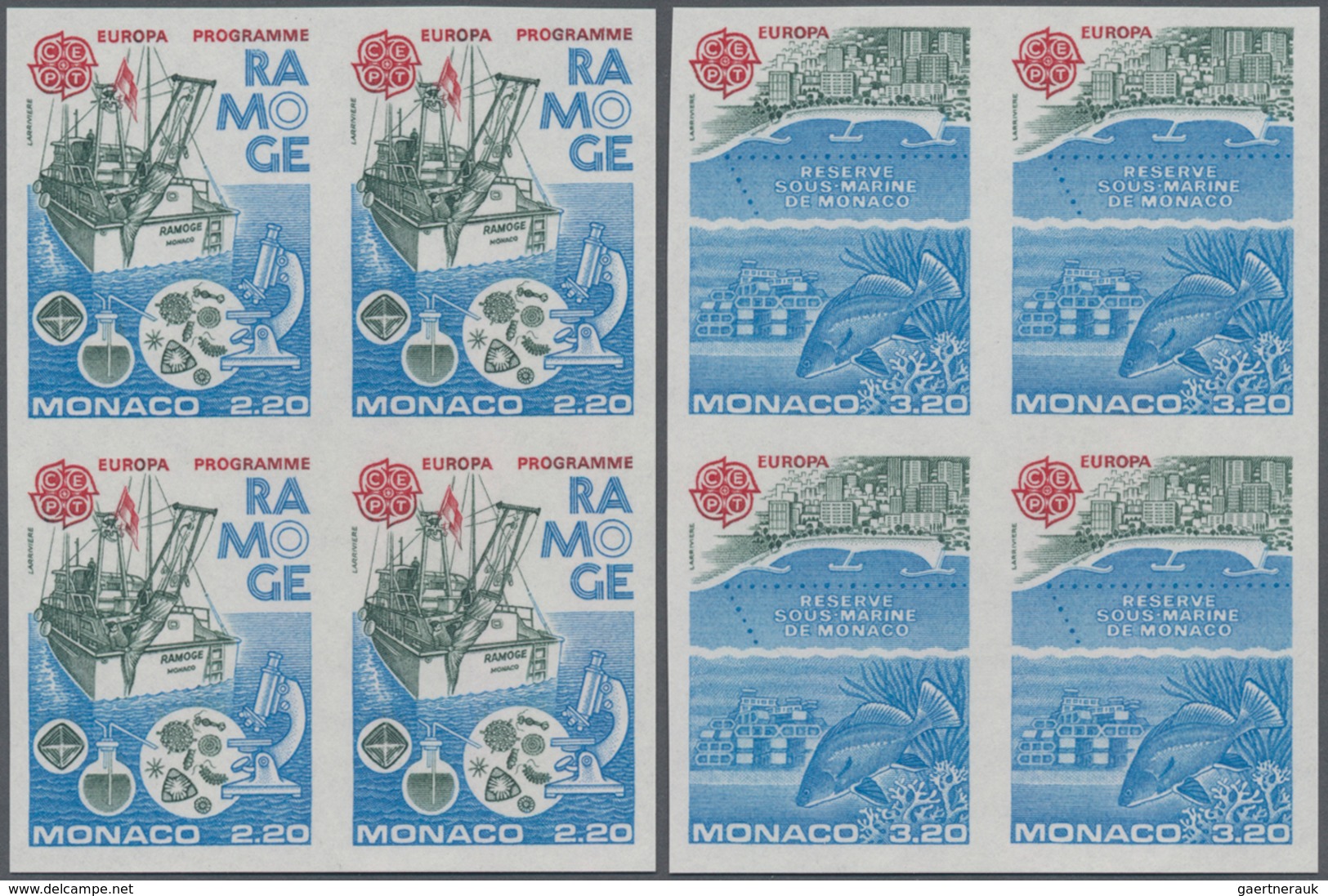 Monaco: 1986, Europa-CEPT ‚Nature Convention And Environment Protection‘ Set Of Two In A Lot With 70 - Oblitérés