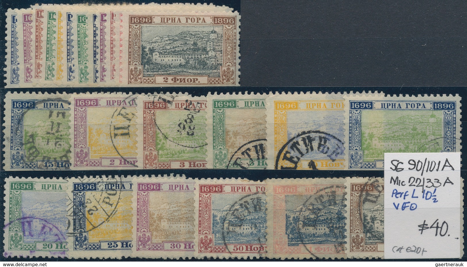 Montenegro: 1874/1914 (ca.), Mint And Used Accumulation On Stockcards, With Plenty Of Early Nikola I - Montenegro