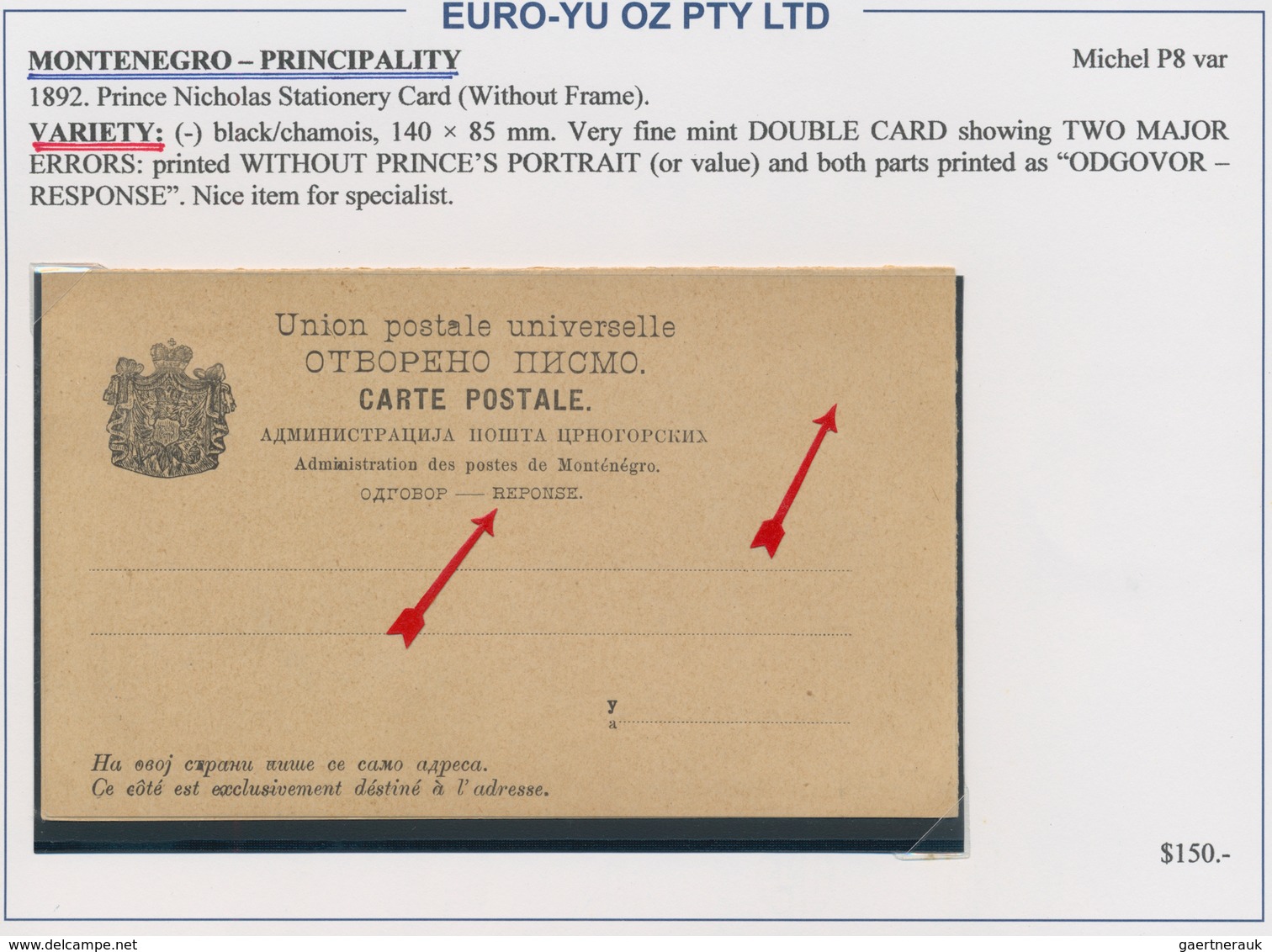 Montenegro - Ganzsachen: 1890/1913, Assortment Of 31 Unused Stationeries Comprising Cards, Letter Ca - Montenegro