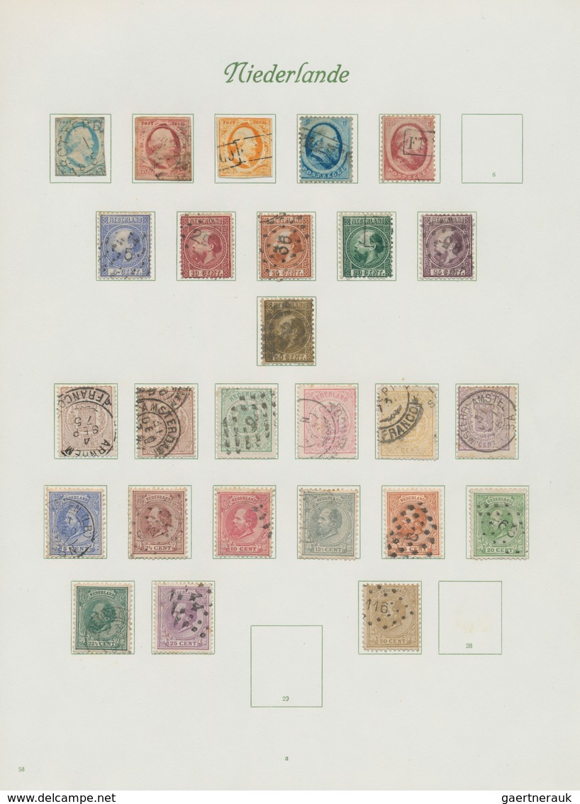 Niederlande: 1851/1983, Used Collection In Two Borek Binders, From 1st Issue And Well Collected Thro - Otros & Sin Clasificación