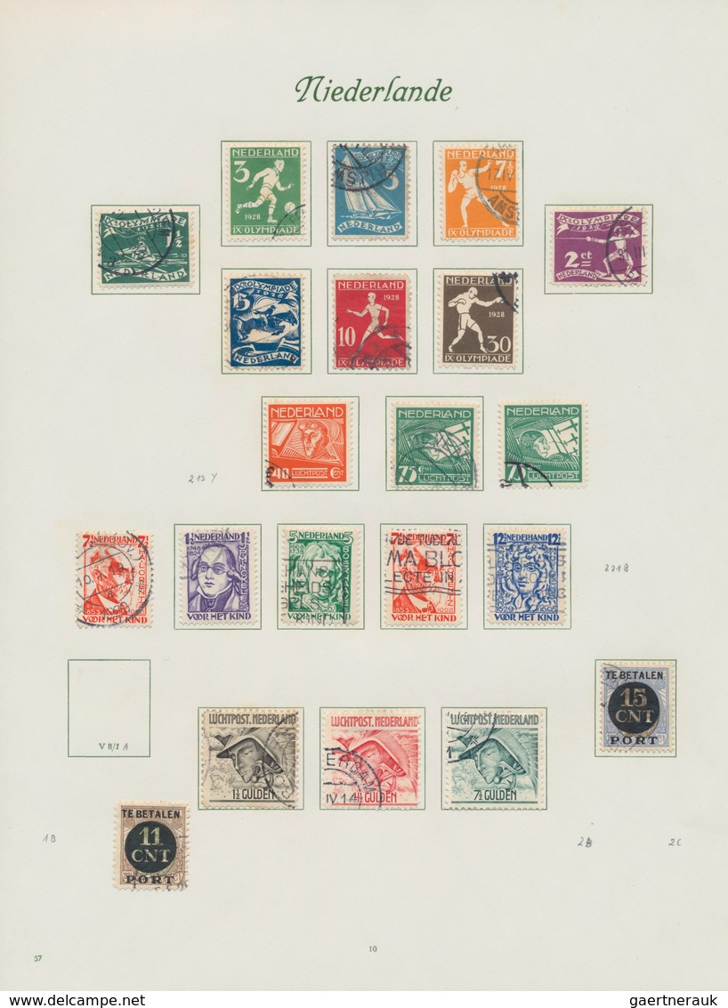 Niederlande: 1851/1983, Used Collection In Two Borek Binders, From 1st Issue And Well Collected Thro - Otros & Sin Clasificación