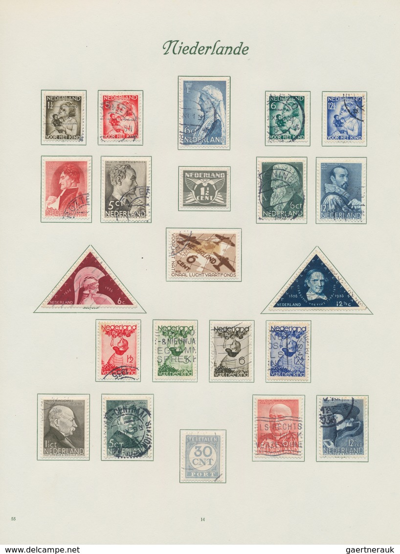 Niederlande: 1851/1983, Used Collection In Two Borek Binders, From 1st Issue And Well Collected Thro - Autres & Non Classés