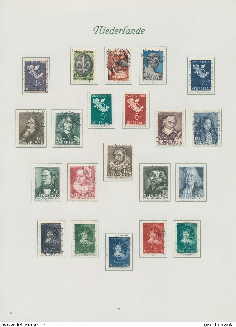 Niederlande: 1851/1983, Used Collection In Two Borek Binders, From 1st Issue And Well Collected Thro - Sonstige & Ohne Zuordnung