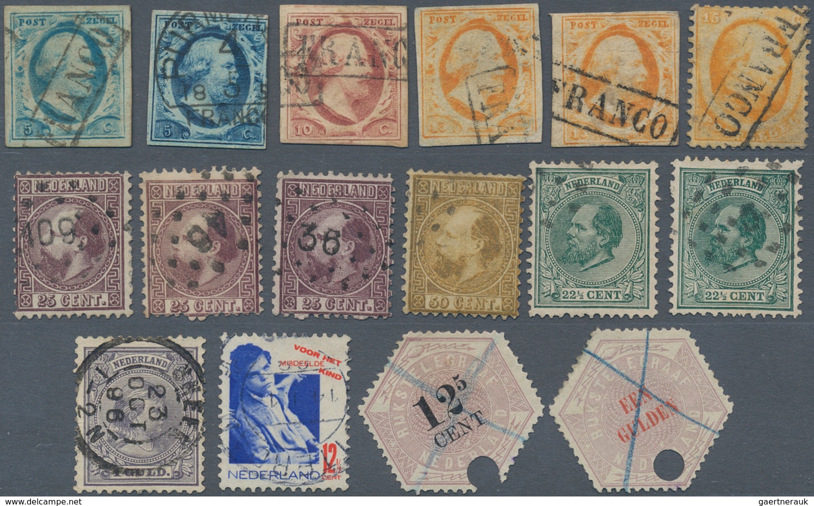 Niederlande: 1852/1974 (ca.), Duplicates Mostly On Stockcards With A Nice Classic Section Incl. Impe - Autres & Non Classés