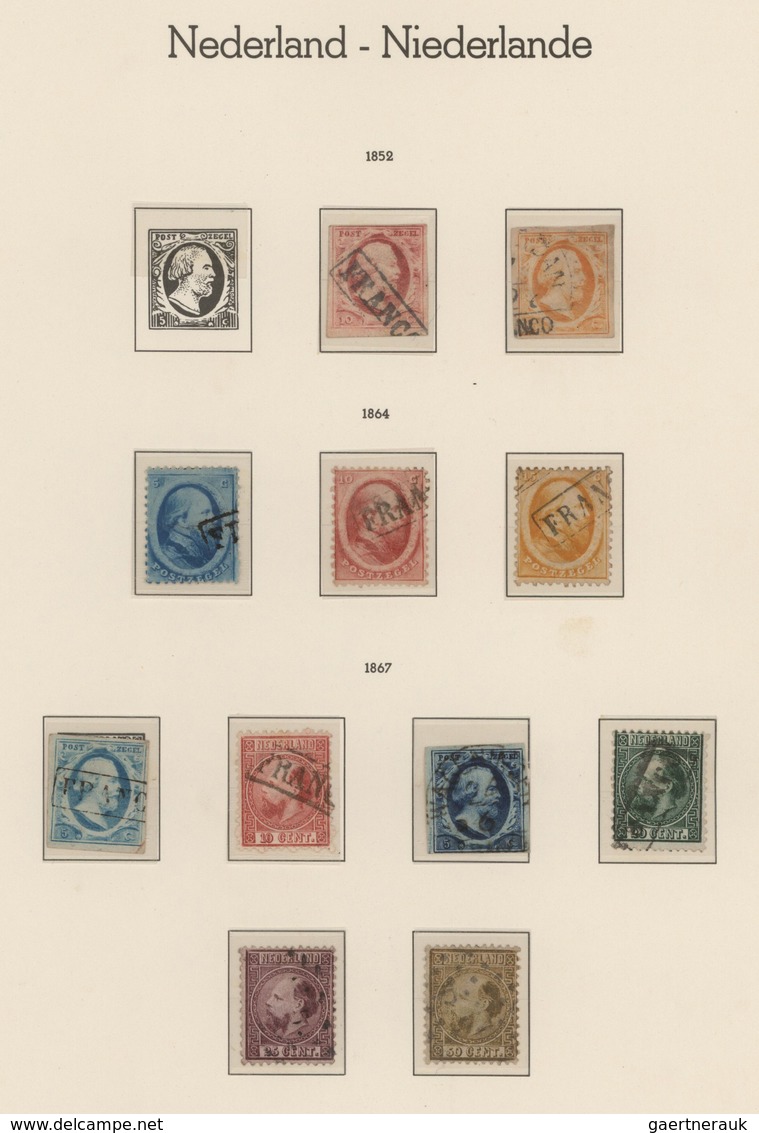 Niederlande: 1852/1983, Netherland/colonies, Used Collection In Four Lighthouse Albums, Well Filled - Otros & Sin Clasificación