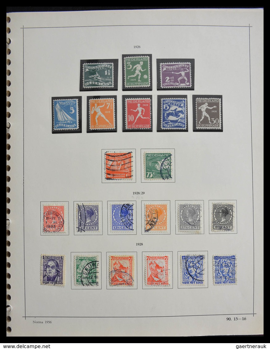 Niederlande: 1852-1980: In the mainnumbers complete, MNH, mint hinged and used collection Netherland