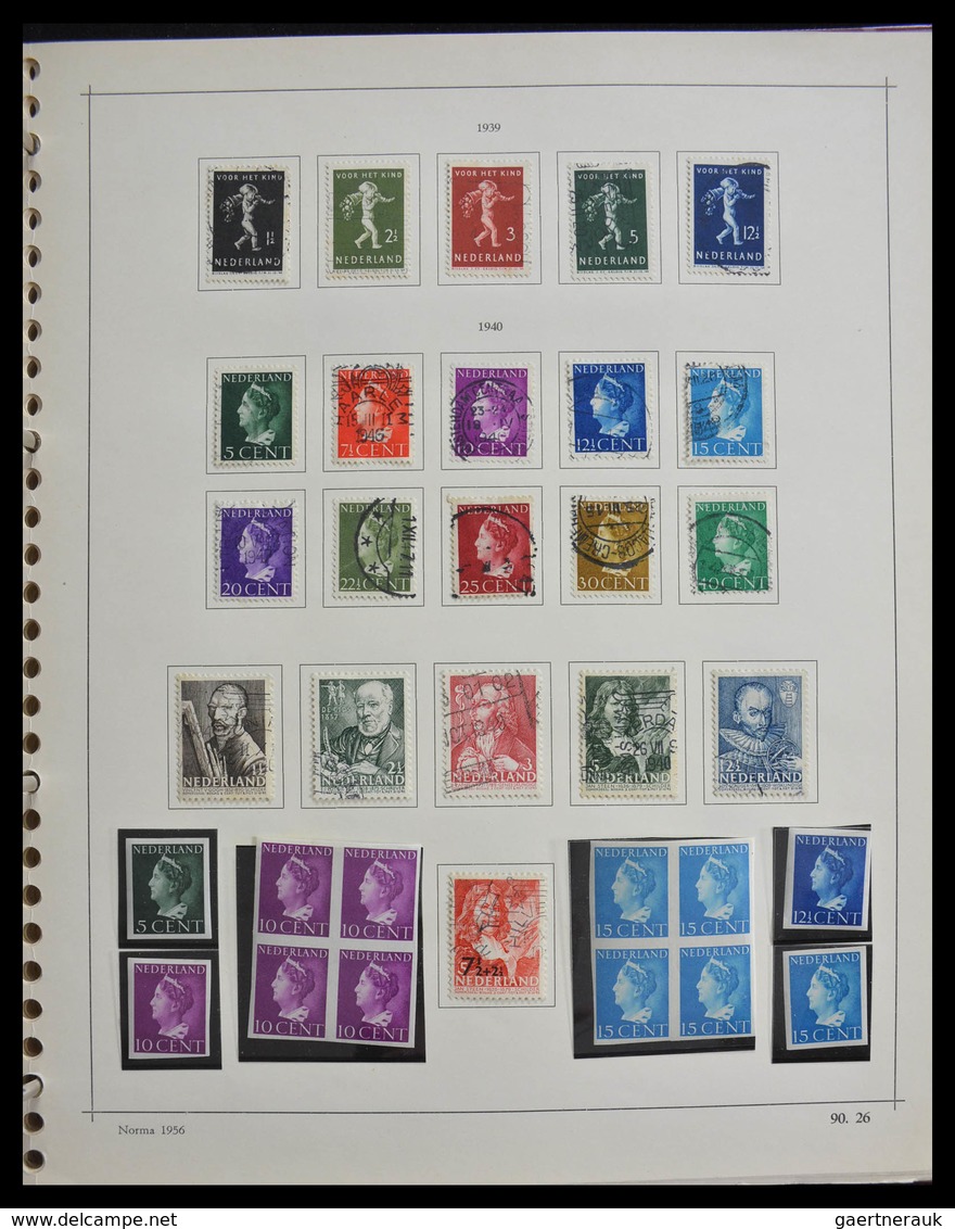 Niederlande: 1852-1980: In the mainnumbers complete, MNH, mint hinged and used collection Netherland