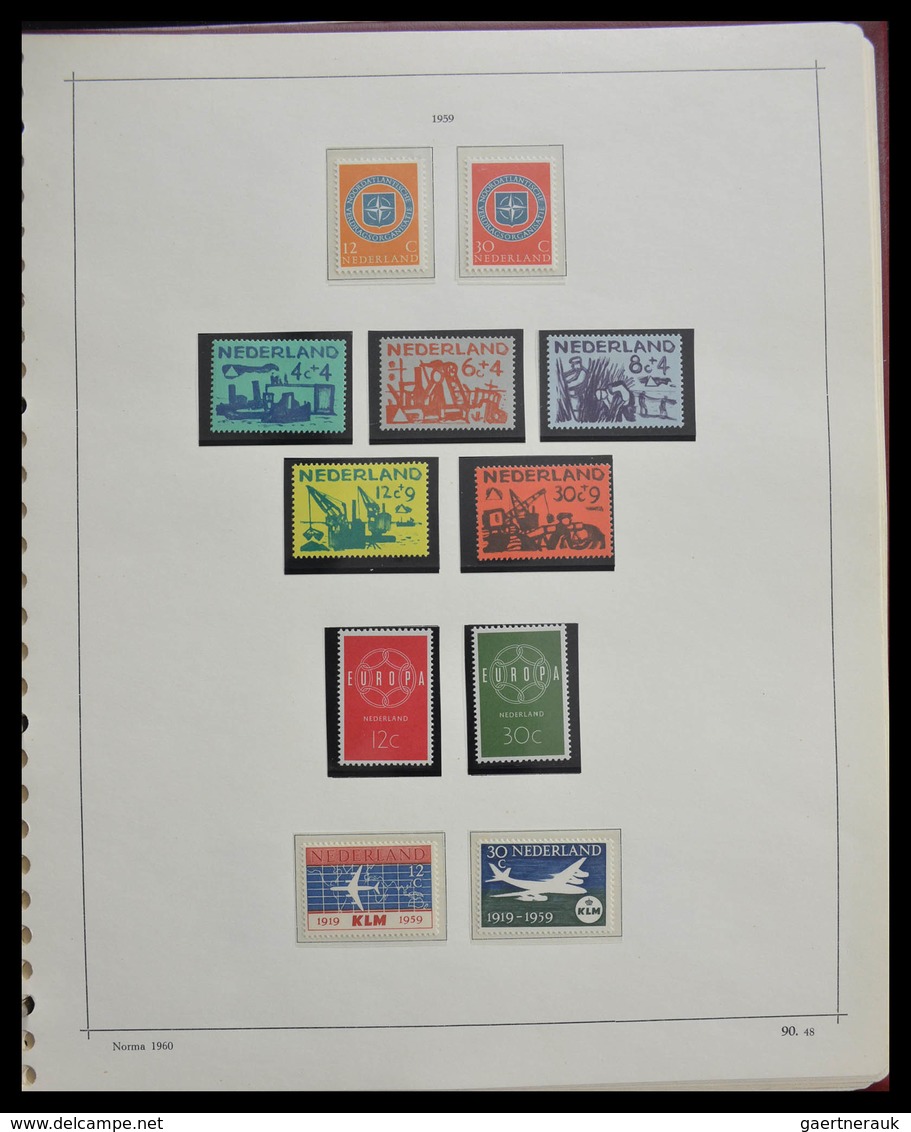 Niederlande: 1852-1980: In the mainnumbers complete, MNH, mint hinged and used collection Netherland