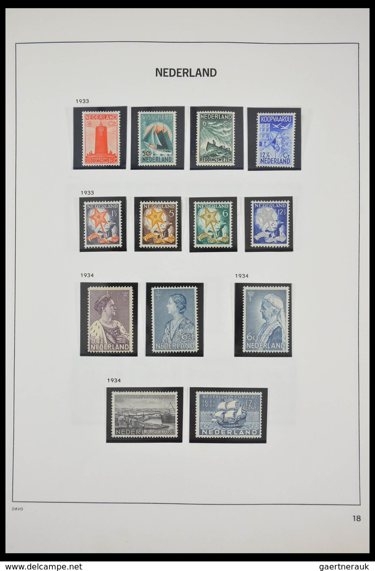 Niederlande: 1852-1992: Very well filled, MNH, mint hinged and used collection Netherlands 1852-1992