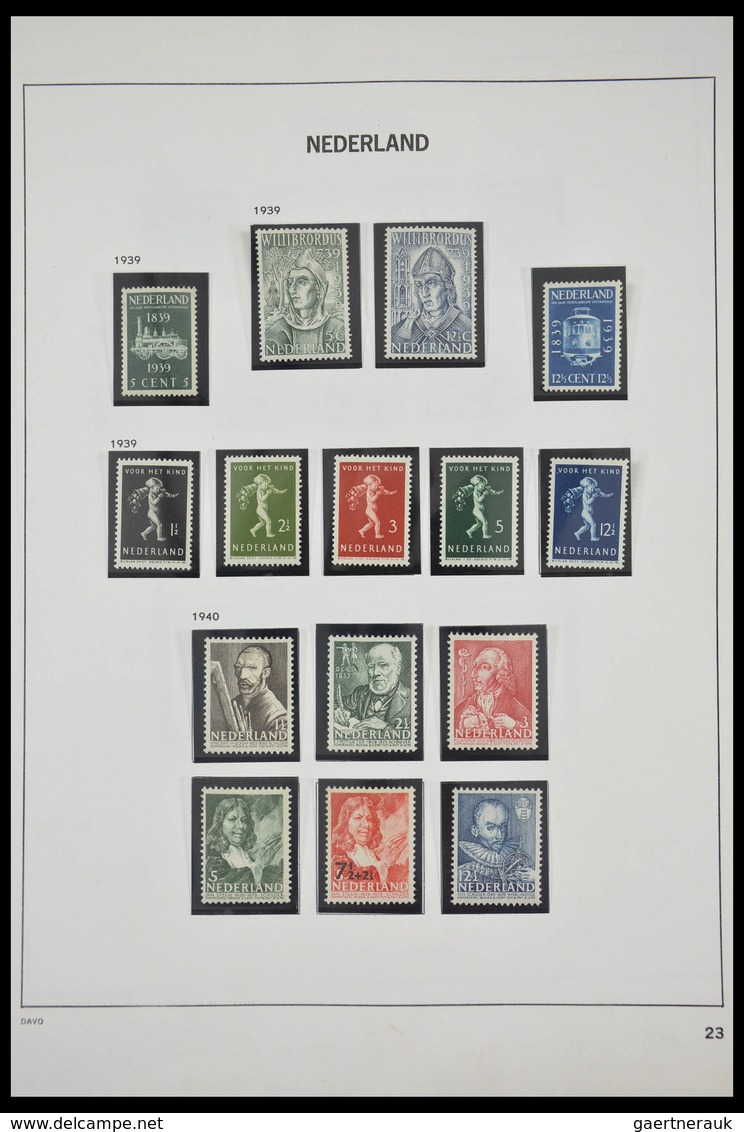 Niederlande: 1852-1992: Very well filled, MNH, mint hinged and used collection Netherlands 1852-1992