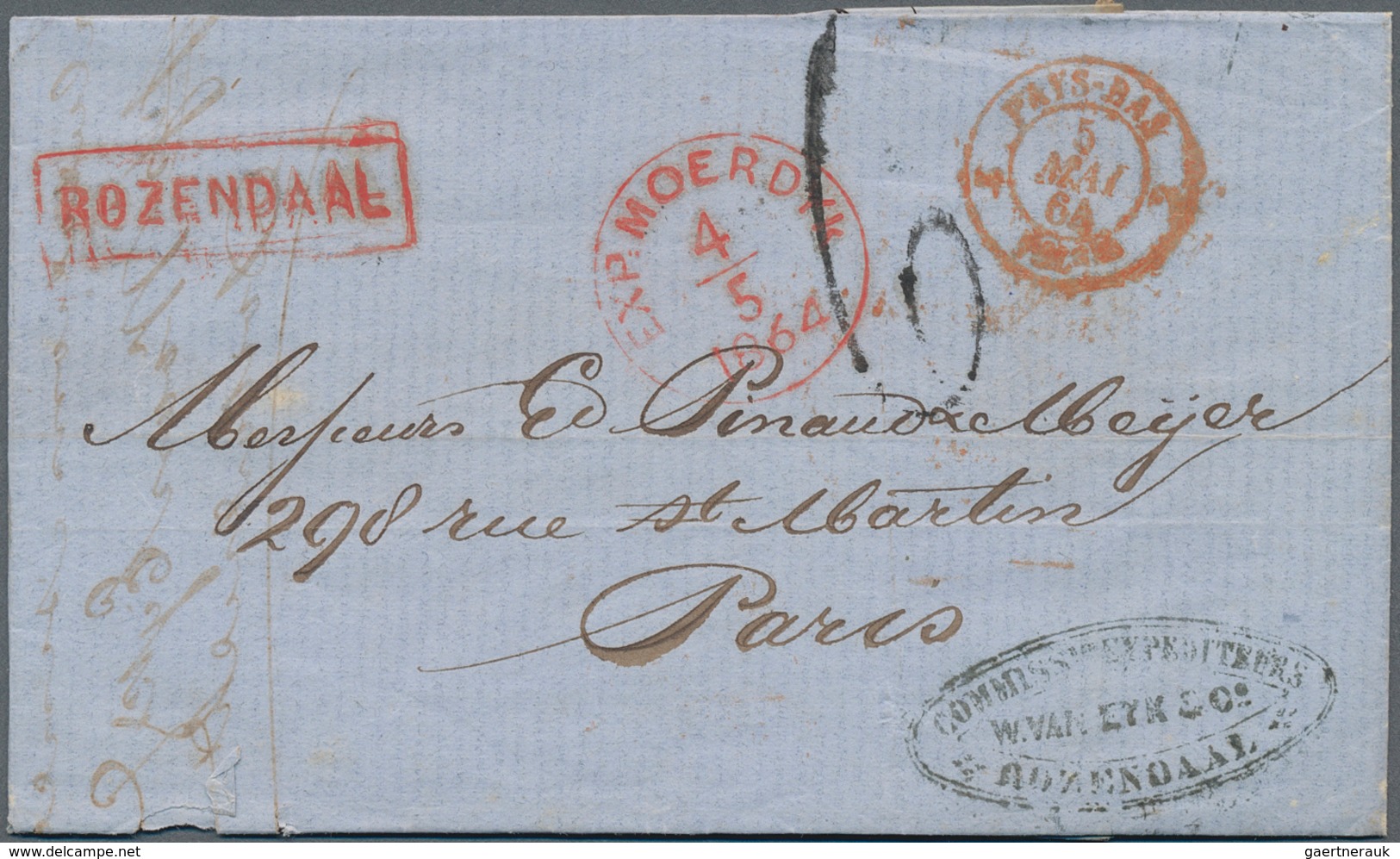 Niederlande: 1864/1934, Lot Of 17 Entires, Mainly Sent To Foreign Destinations, Also Postage Dues On - Otros & Sin Clasificación