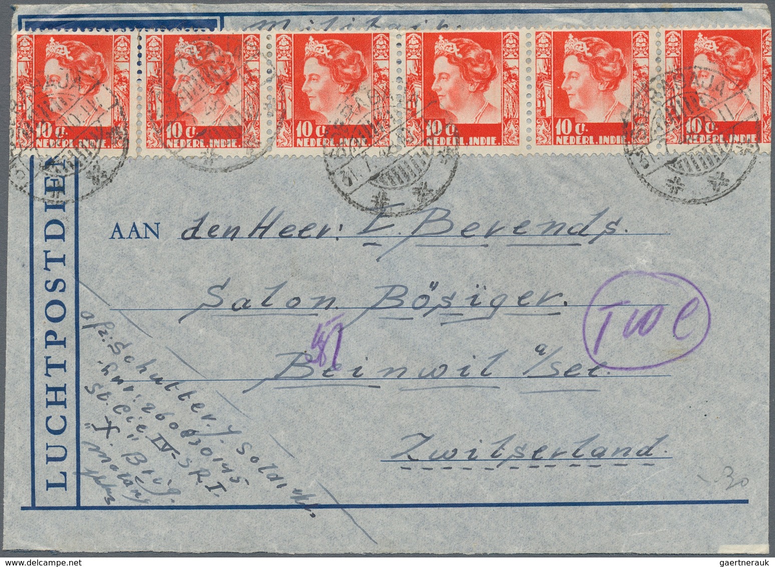 Niederlande: 1891/1970 C.: Selection Of 54 Covers/cards, Netherlands And Colonies, Curacao, Surinam, - Autres & Non Classés