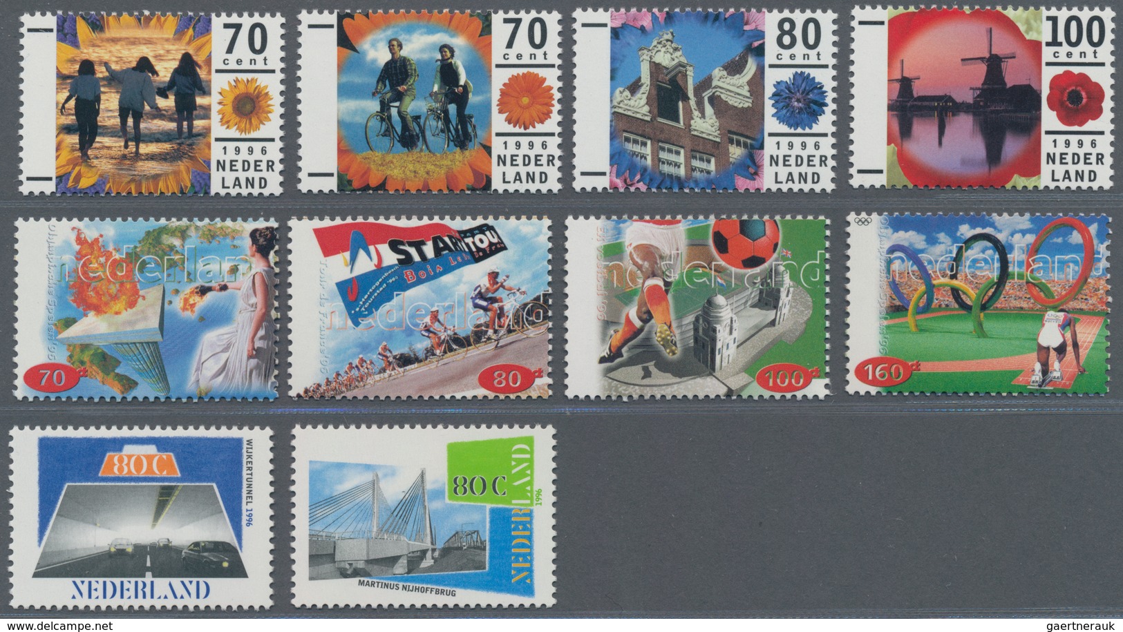 Niederlande: 1996, Sets MNH Without The Souvenir Sheets Per 100. Includes Many Nice Topics Like Pain - Autres & Non Classés