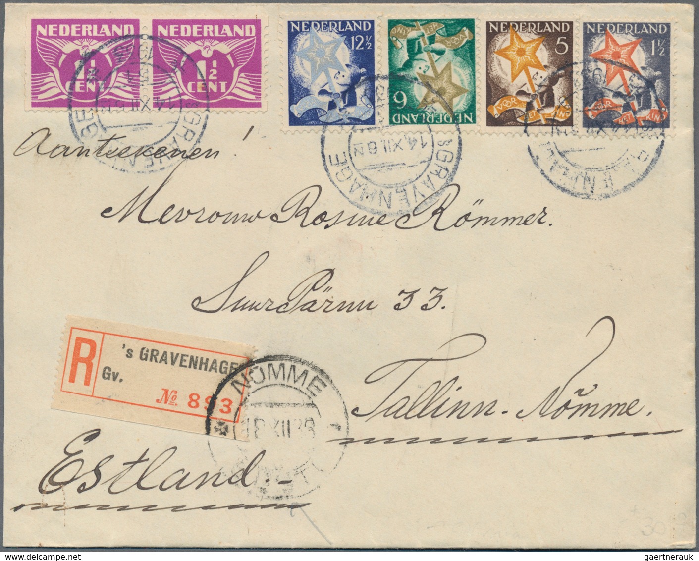 Niederlande: 18670/1970 (ca.), Holding Of Several Hundred Covers/cards, Incl. Registered, Censored A - Autres & Non Classés