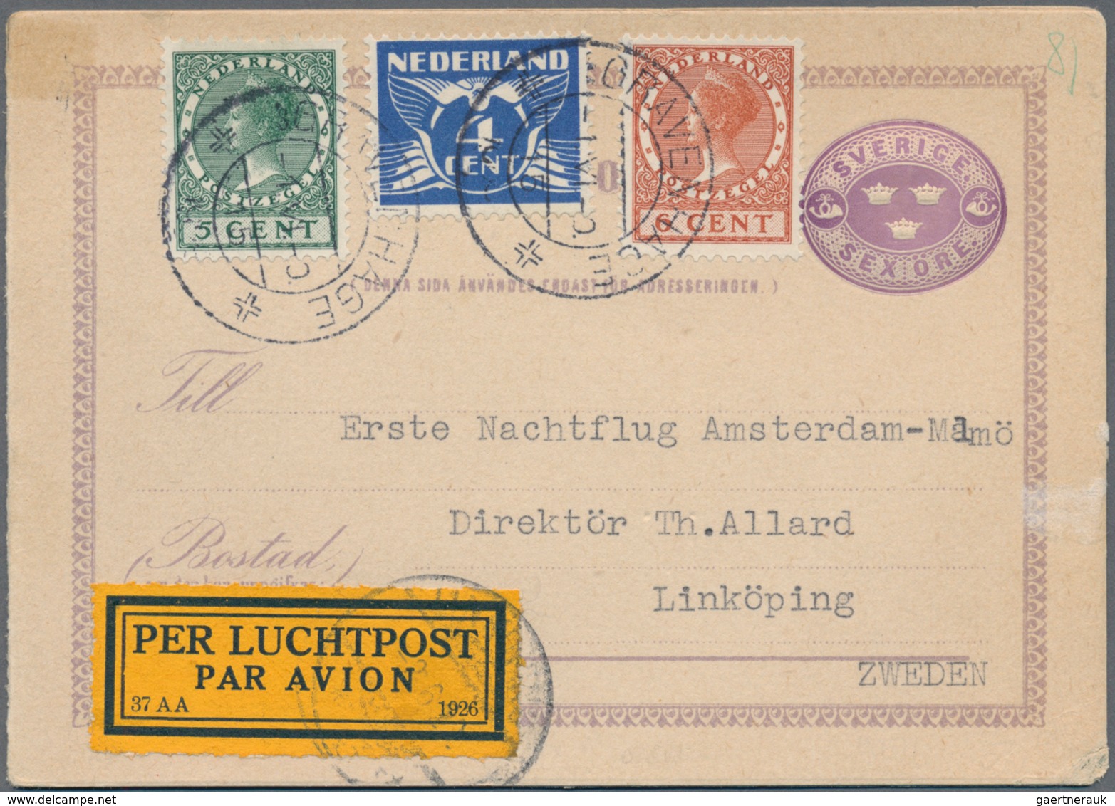 Niederlande: 18670/1970 (ca.), Holding Of Several Hundred Covers/cards, Incl. Registered, Censored A - Sonstige & Ohne Zuordnung