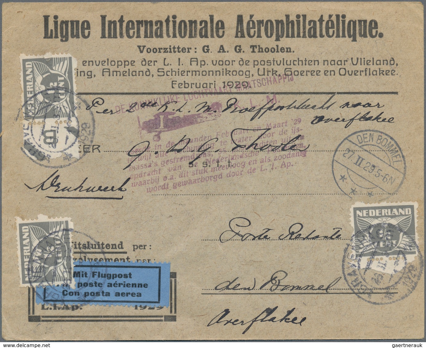 Niederlande: 18670/1970 (ca.), holding of several hundred covers/cards, incl. registered, censored a