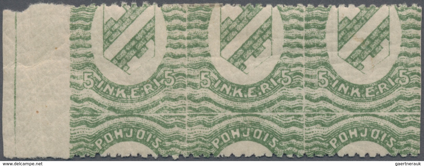 Nordingermanland: 1920, Coat Of Arms, Specialised Assortment Of 67 Stamps 5p.-1m. Showing Varieties - Local Post Stamps