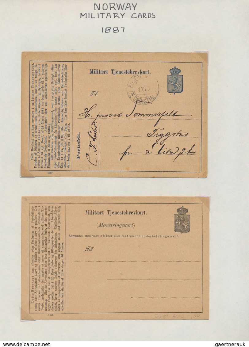Norwegen - Ganzsachen: 1872/1999 Collection Of About 375 Unused/CTO-used And Used Postal Stationery, - Ganzsachen