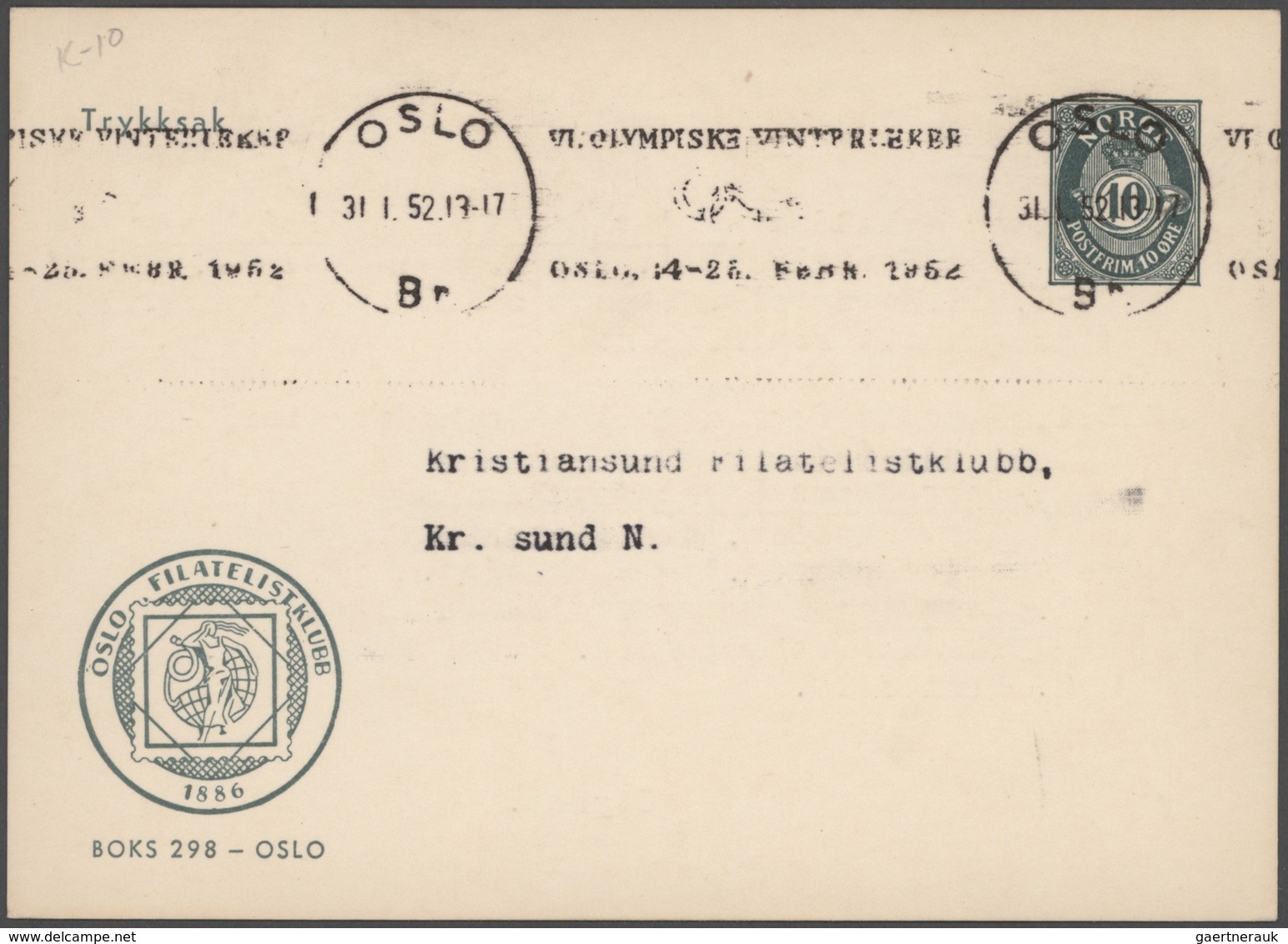 Norwegen - Ganzsachen: 1872/1999 holding of ca. 490 unused/CTO-used and commercially used postal sta