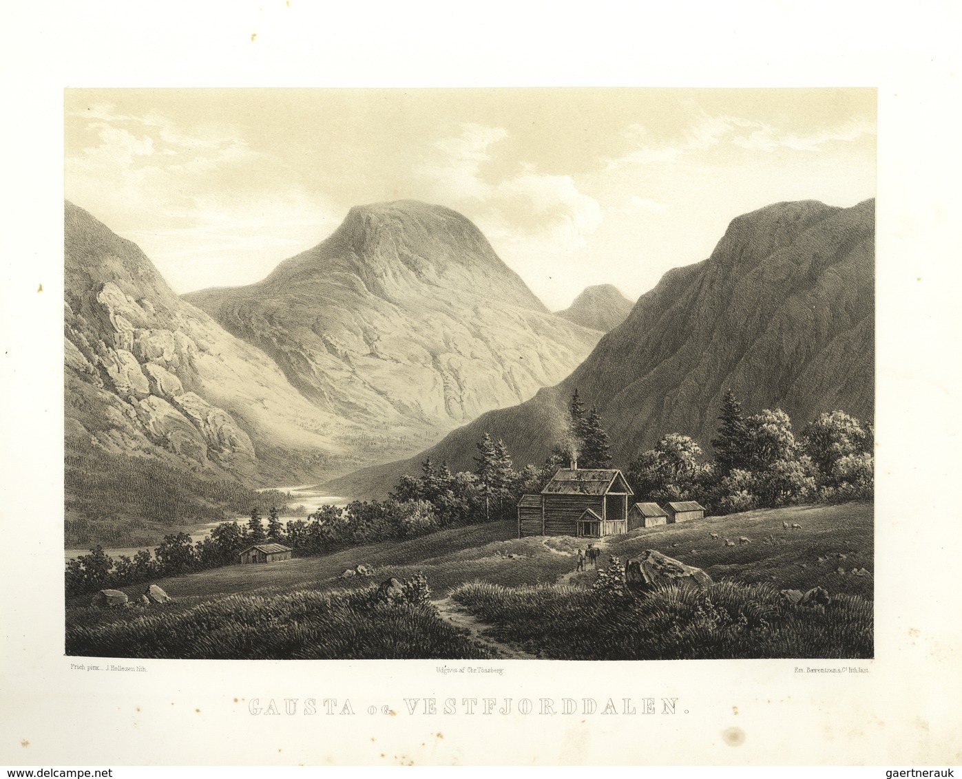 Norwegen - Besonderheiten: 1855, "Norge Fremstillet I Tegninger Med Onlysende Text" From Christian T - Sonstige & Ohne Zuordnung