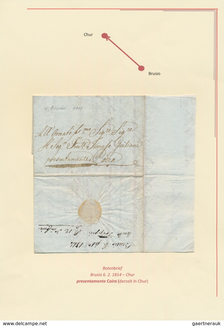 Österreich - Vorphilatelie: 1749/1843, Partie Von 17 Briefen/Postscheinen, Meist Tirol, Oft Mit Gena - ...-1850 Prefilatelía