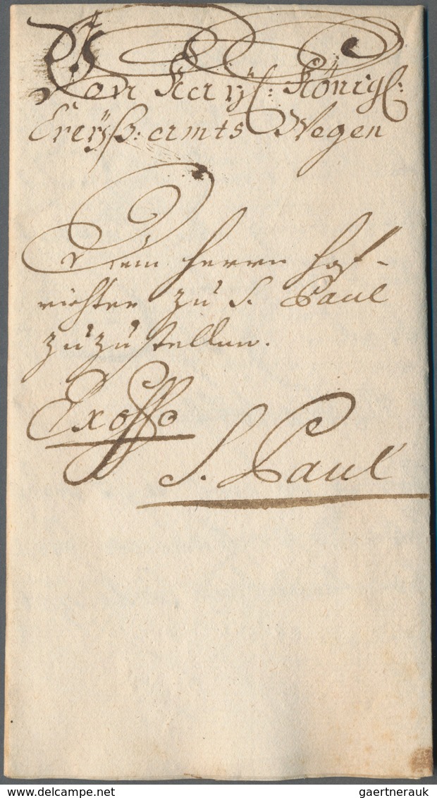 Österreich - Vorphilatelie: 1760/1860 (ca.), Bestand Von Ca. 230 Markenlosen Briefen Mit Meist Vorph - ...-1850 Préphilatélie
