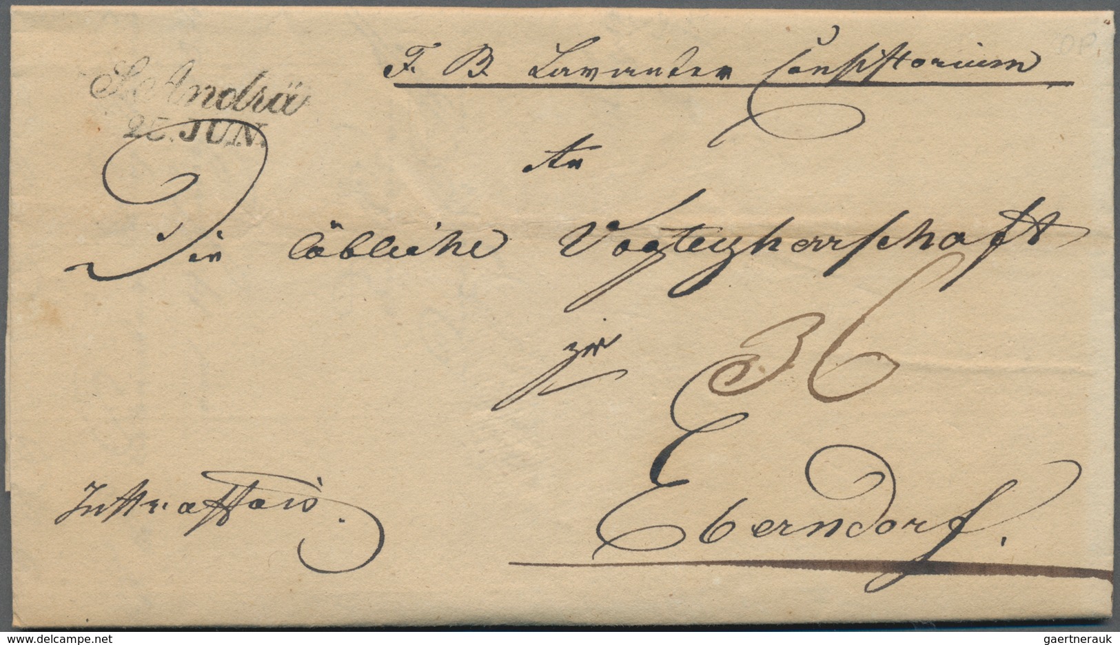 Österreich - Vorphilatelie: 1760/1860 (ca.), Bestand Von Ca. 230 Markenlosen Briefen Mit Meist Vorph - ...-1850 Prefilatelía