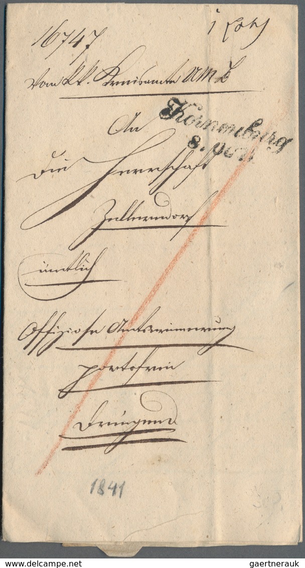 Österreich - Vorphilatelie: 1760/1860 (ca.), Bestand Von Ca. 230 Markenlosen Briefen Mit Meist Vorph - ...-1850 Préphilatélie