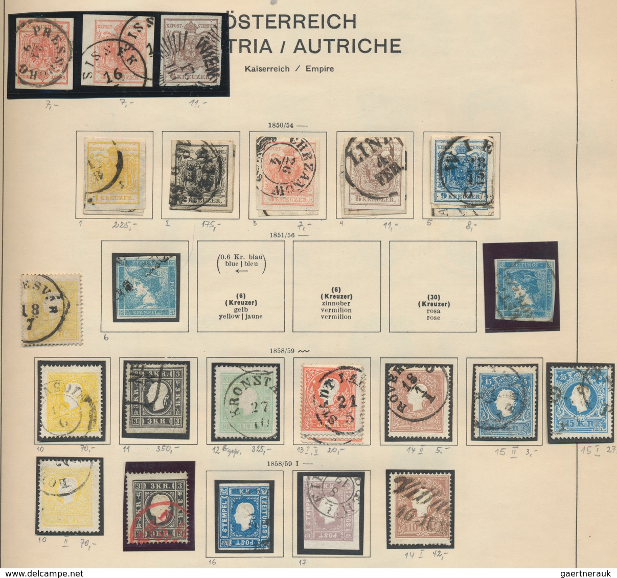 Österreich: 1850 - 1980. Schaubek Vordruckalbum Mit Gewachsenener Sammlung, Startend Mit Jeweils Meh - Sammlungen