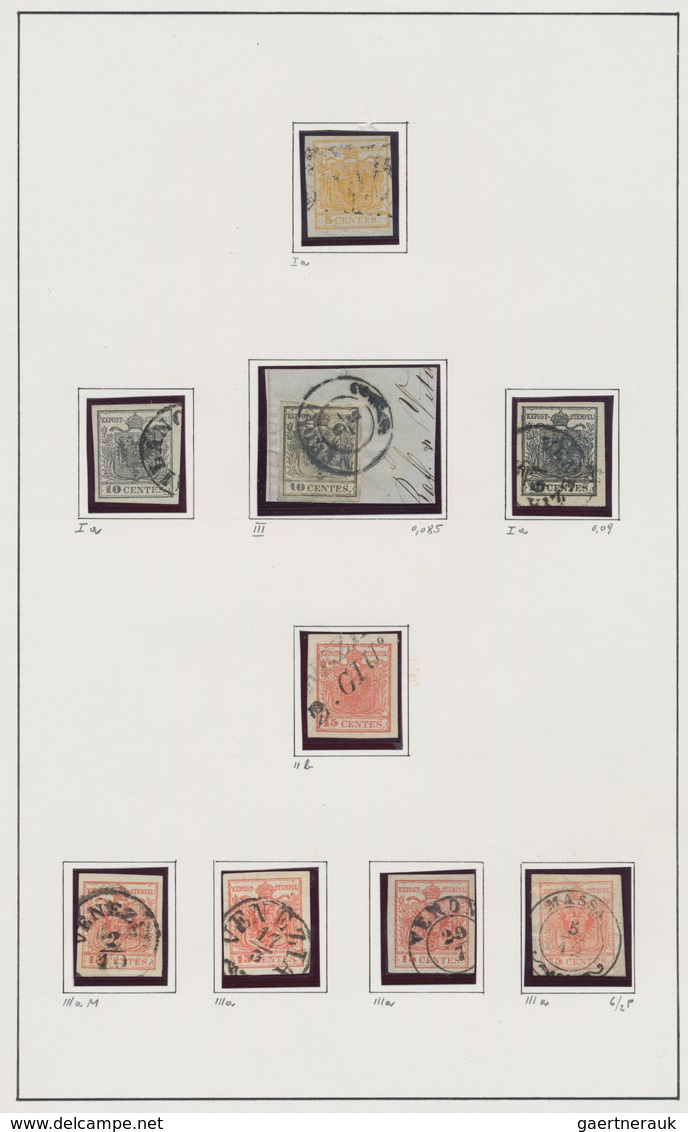 Österreich: 1850/1900 (ca.), Österreich/Lombardei+Venetien, Spezialisierte Sammlung Der Klasssischen - Sammlungen