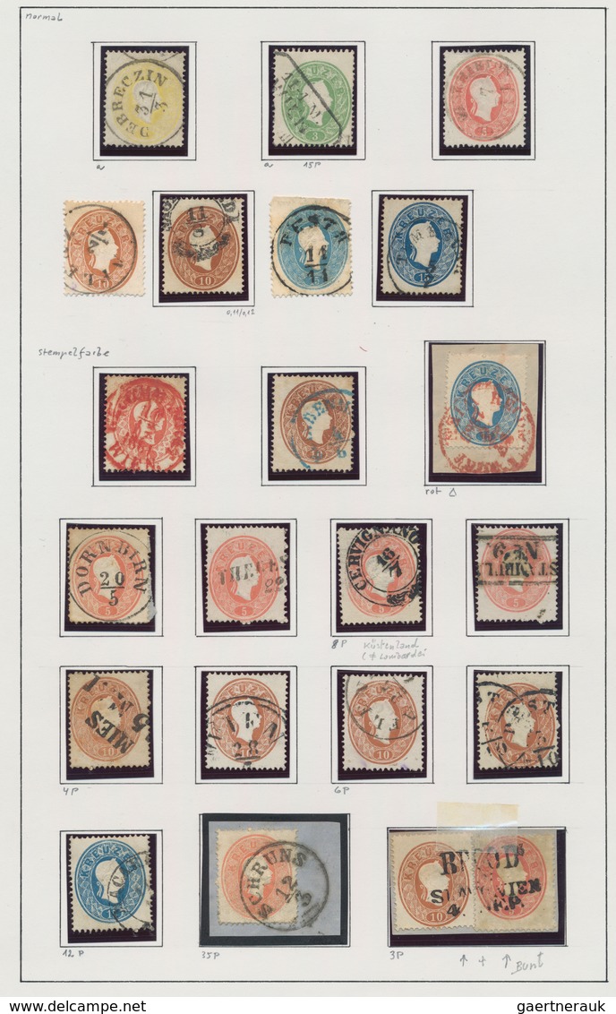Österreich: 1850/1900 (ca.), Österreich/Lombardei+Venetien, Spezialisierte Sammlung Der Klasssischen - Colecciones