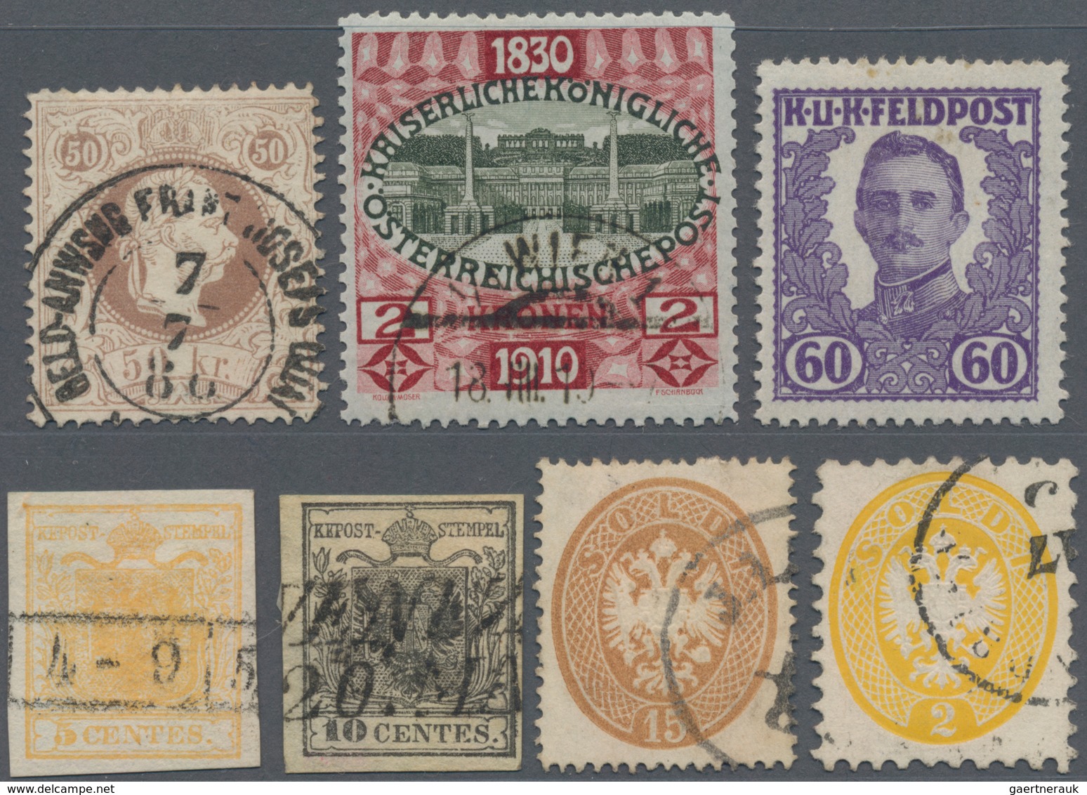 Österreich: 1850/1935, Österreich/Lomb.-Venetien U.Gebiete, Konvolut Mit Vielen Besseren Ausgaben Au - Collections