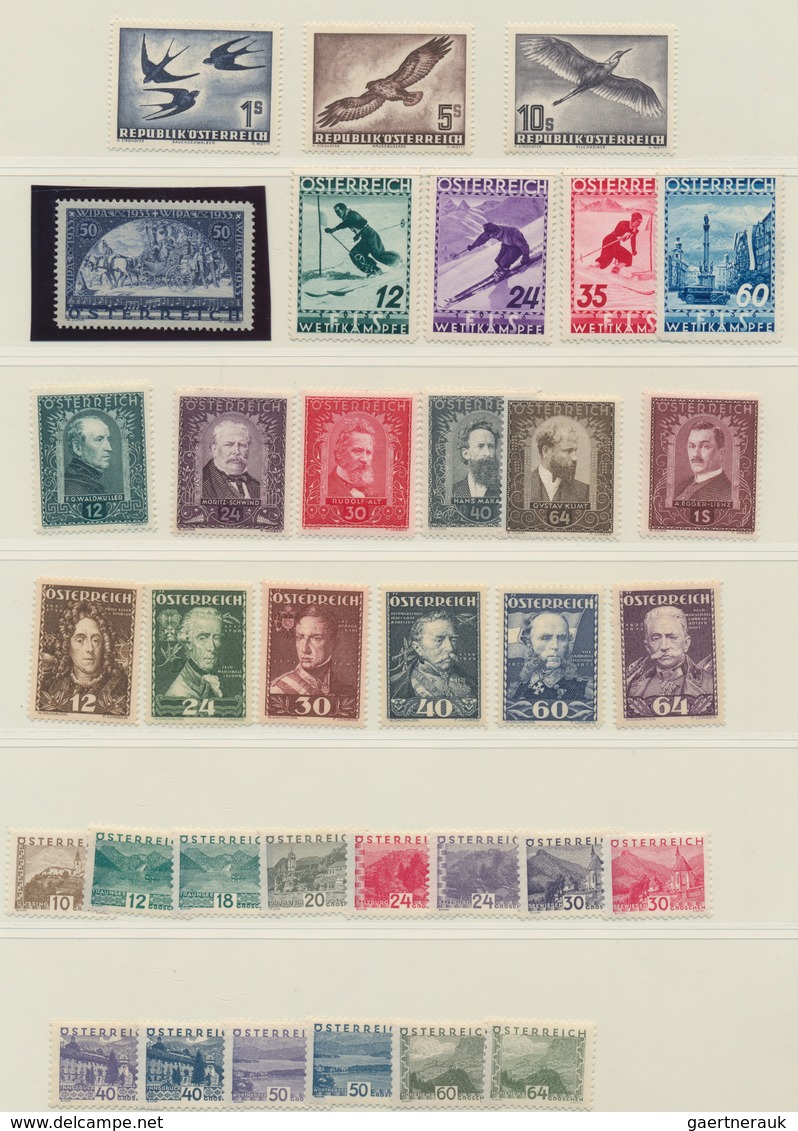 Österreich: 1850/1950 (ca.), Österreich/Schweiz/Liechtenstein, Zusammenstellung Auf Steckkarten/Blan - Colecciones